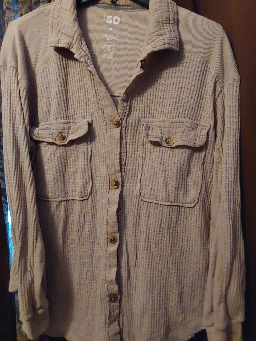 SO Womans Biege Shirt - Picture 3 of 4